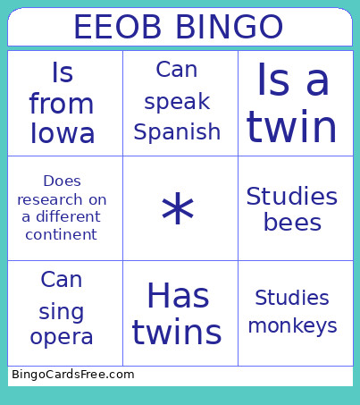 EEOB PARTY Bingo Card