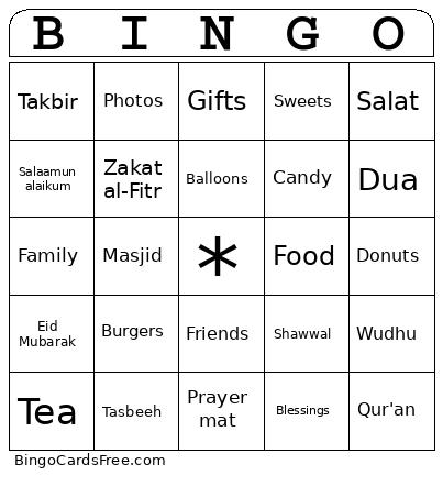 Eid Bingo