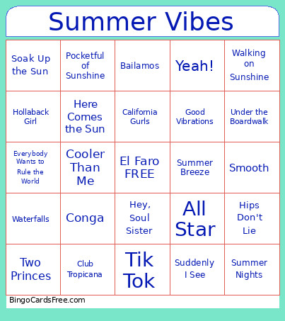 El Faro JUNEgame1 Bingo Card