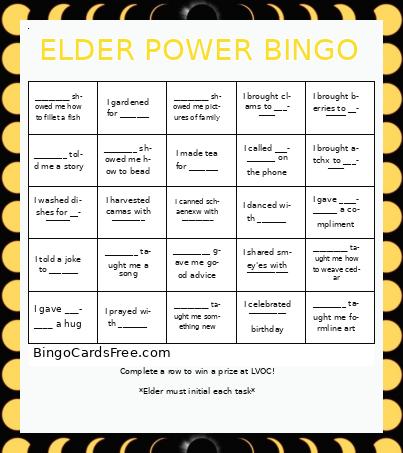 ELDER POWER BINGO