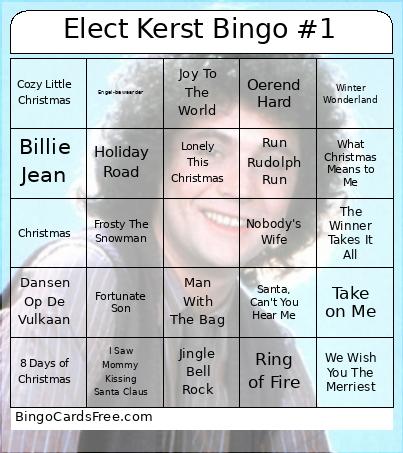 Elect Kerst Bingo #1