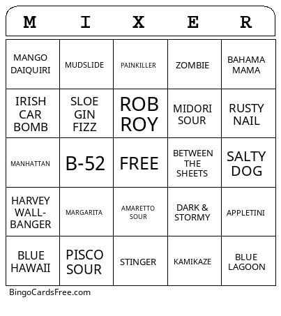 Elks Mixer Bingo