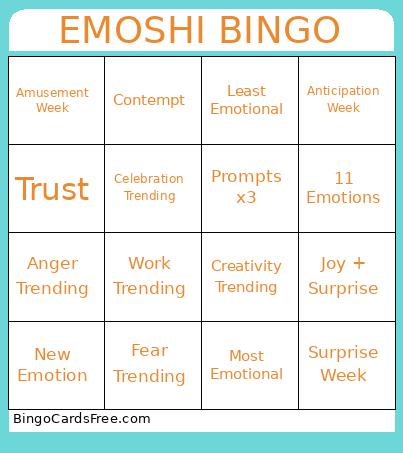 Emoshi Bingo Card