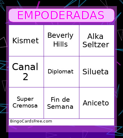 Empoderadas Bingo Card