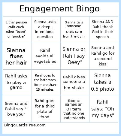 Engagement Bingo
