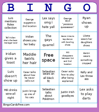 EOUTING Bingo Card
