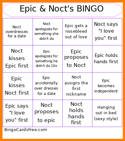 Epic & Noct's Bingo Card