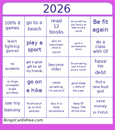 Ereeeerrererere Bingo Card