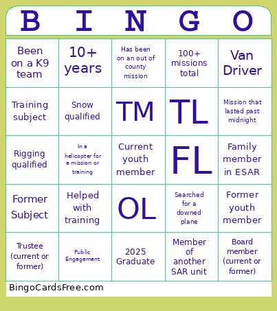 ESAR Bingo
