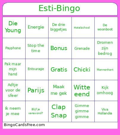 Estivant Bingo