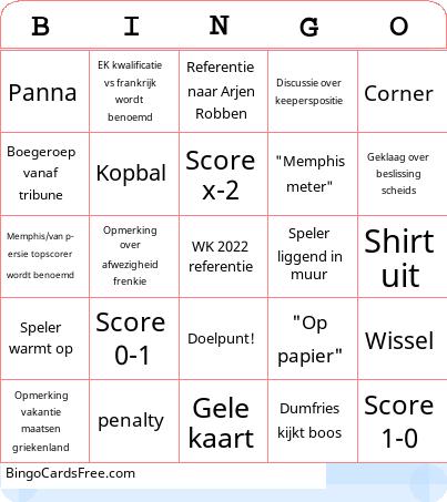 Europees Kampioenschap Bingo Cards Free Pdf Printable Game, Title: BINGO