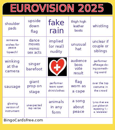 EUROVISION BINGO