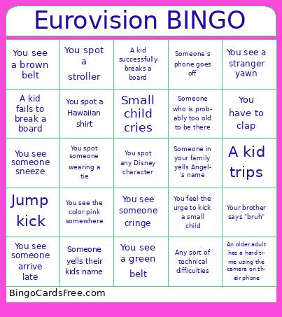 Eurovision BINGO