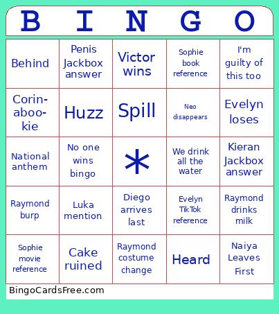 Evelyn Party Bingo