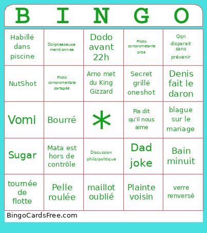 EvG Lolo Bingo Card