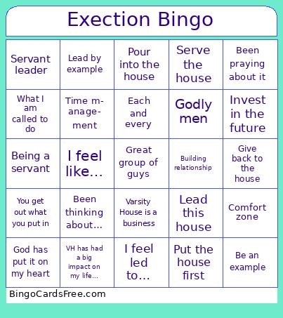 Exection Bingo