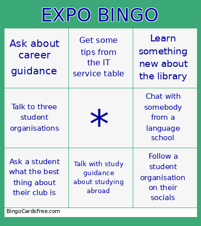 EXPO Bingo Card