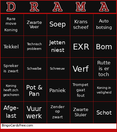 Eysaads Bingo Card