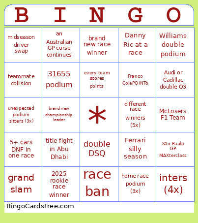 F12026 Bingo Card 3