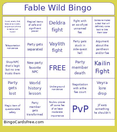 Fable Wild Bingo