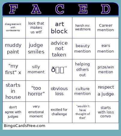 FACED Bingo