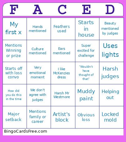 FACES 2 Bingo