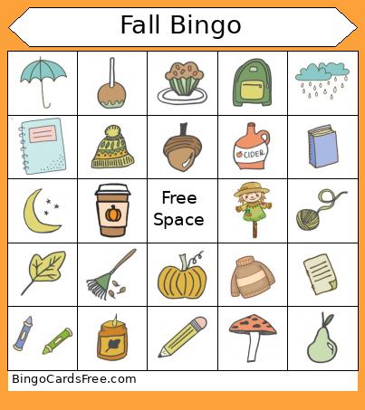 Fall Bingo 4&5