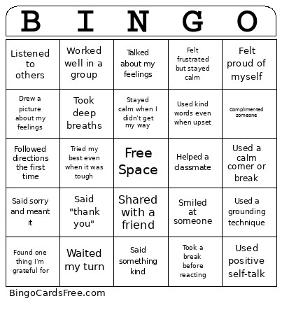 Fall Feels Bingo Card