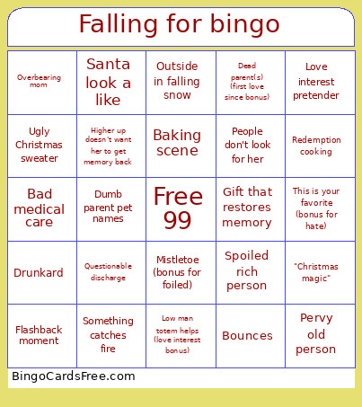 Falling For Bingo Card