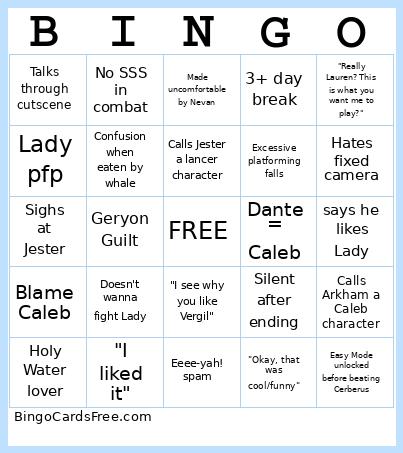 Faris1 Bingo
