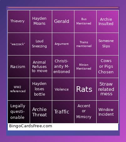 Farm Bingo