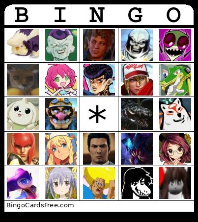 Favorite Character Bingo
