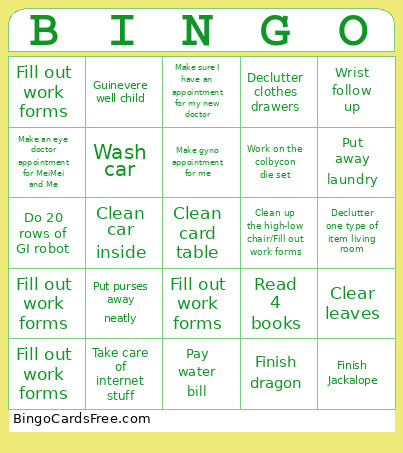 February 2026 Bingo Card