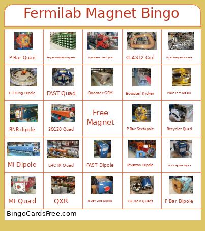 Fermilab Magnet Bingo