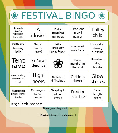 ❀ FESTIVAL ❀ Bingo Card