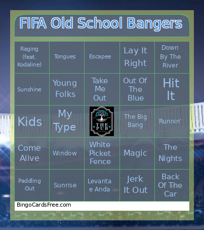 FIFA Old School Bangers Bingo Card