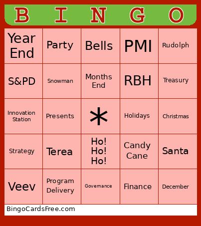 Finance party Bingo