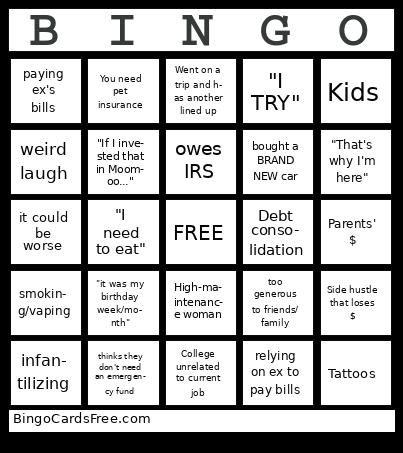 Financial Audit Bingo