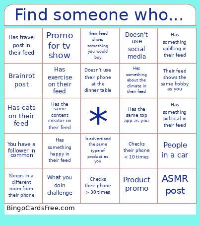 Find Someone Who... Bingo Card