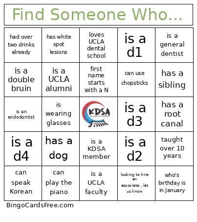 Find Someone Who... Bingo Card 2