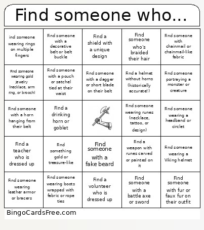 Find Someone Who... Bingo Card
