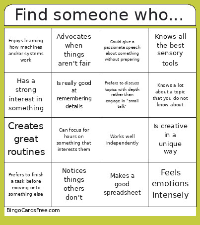 Find Someone Who... Bingo Card
