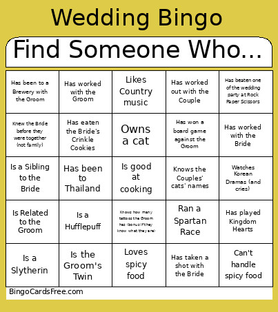 Find Someone Who... Bingo Card