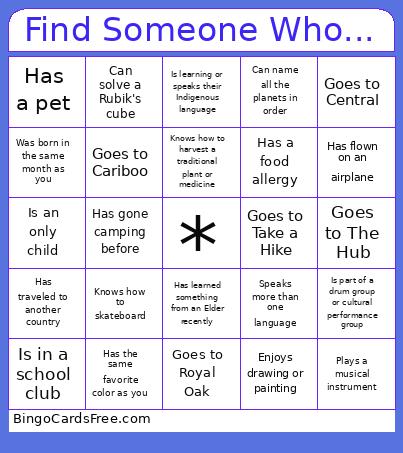 Find Someone Who... Bingo