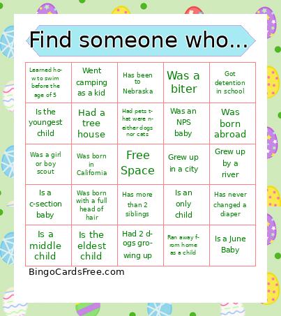 Find someone who... Bingo