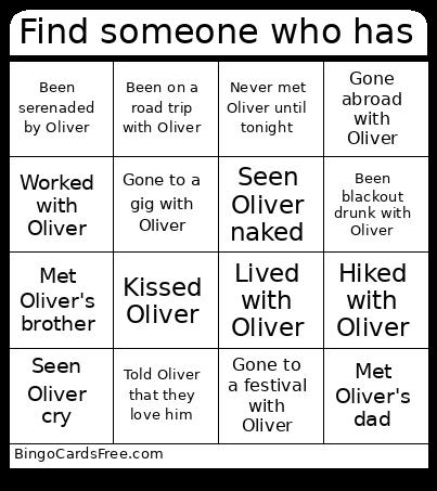 Find Someone Who Has Bingo Card