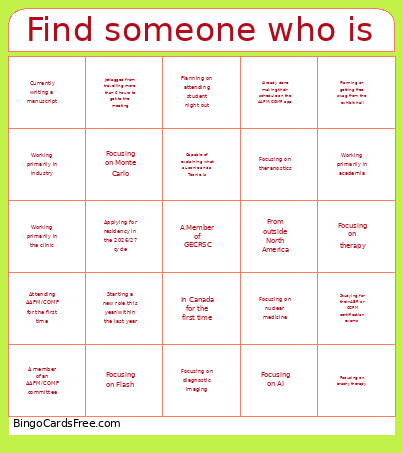 Find Someone Who Is Bingo Card