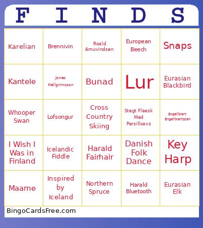 FINDS Bingo
