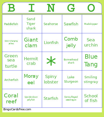 Fishfishss Bingo Card