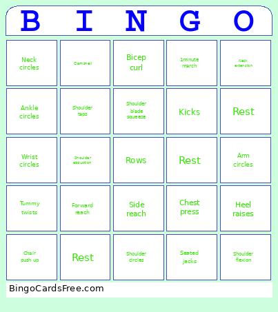 Flower Bingo Card